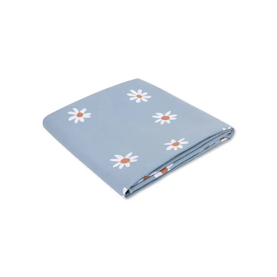 Blue Floral Microfiber Towel