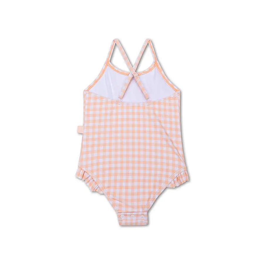 Fato de banho Sunset Gird Laranja - Branco
