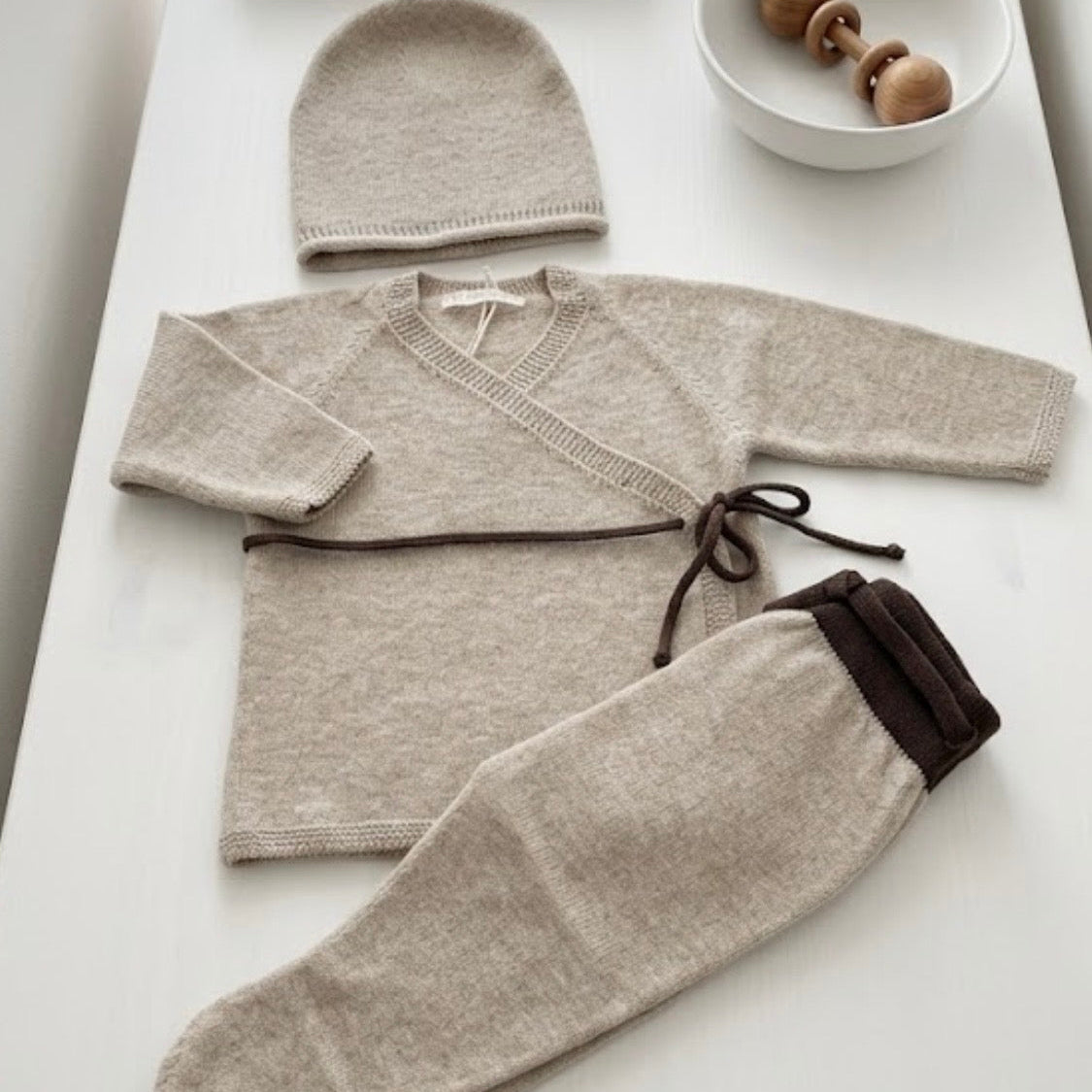 Camisola Trespasse + Calças + Gorro | Toasted - Coffee