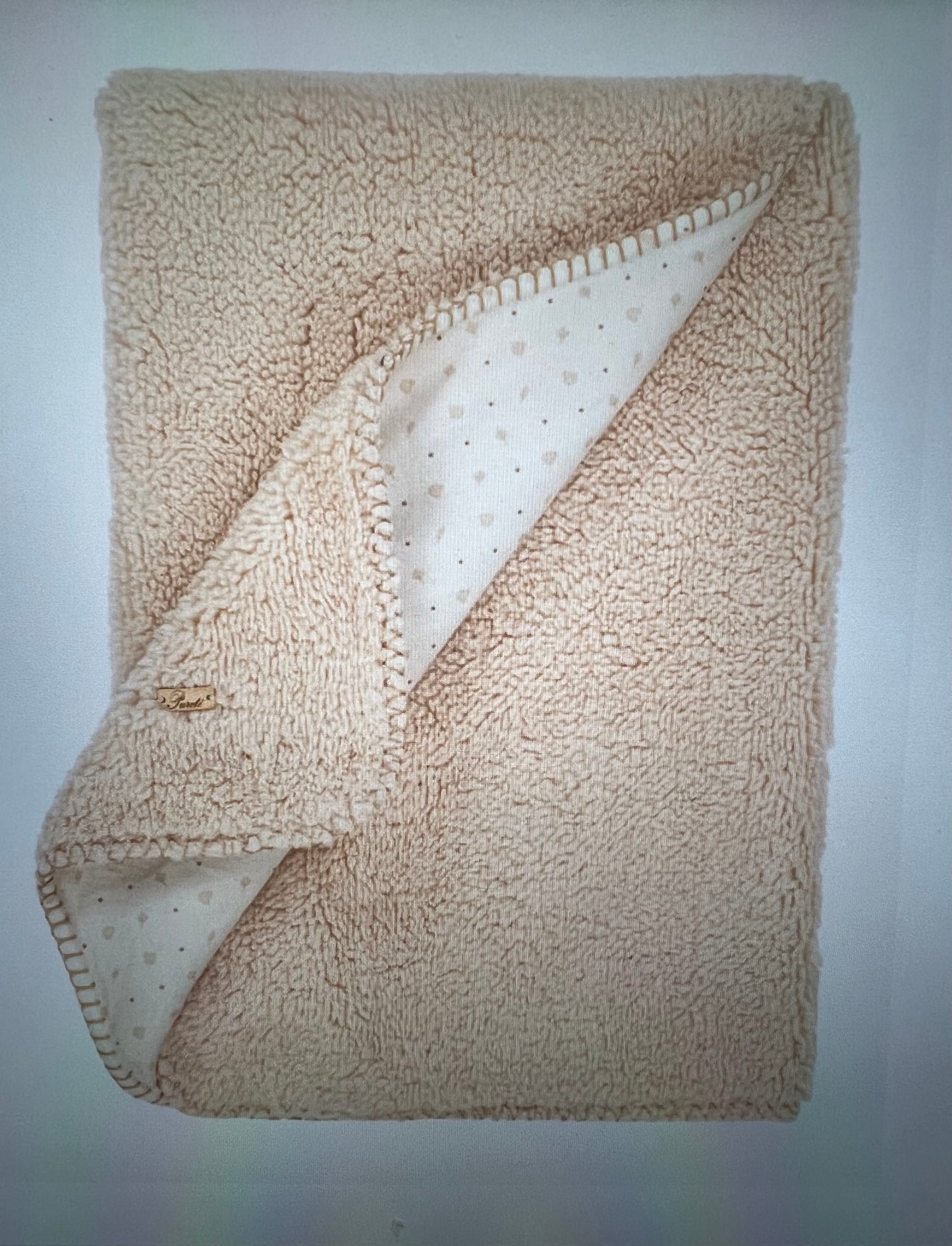 Manta de Lã Pelúcia Bege
