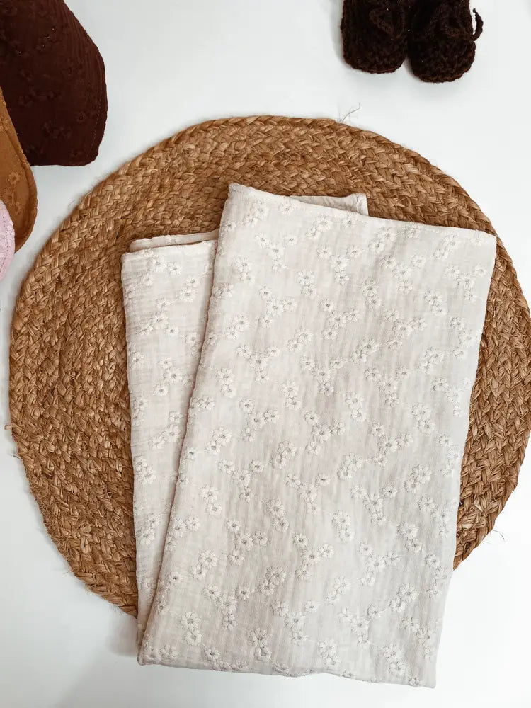 Embroidered Swaddle Blanket