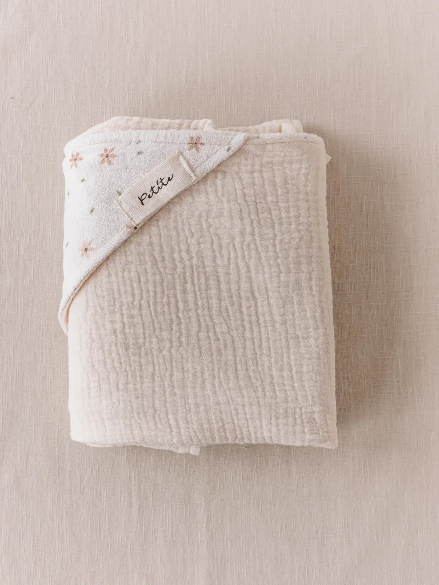 Floral Hooded Baby Towel