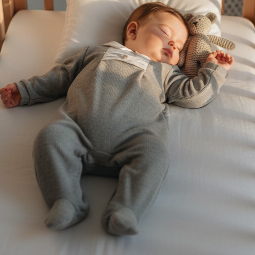 Babygrow Cinza Charme - Especial Inverno