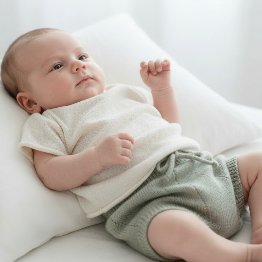 Bebé com roupa mais justa