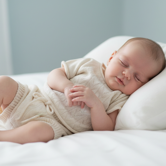 Bebé magra com camisola ajustada