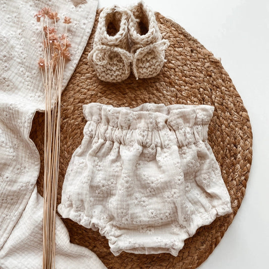 Bloomer de musselina de algodão