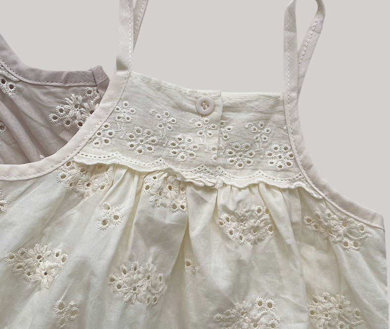 Summer Bodysuit with Openwork Embroidery
