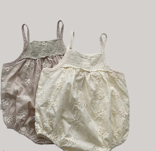Body de Verão com Bordado Vazado