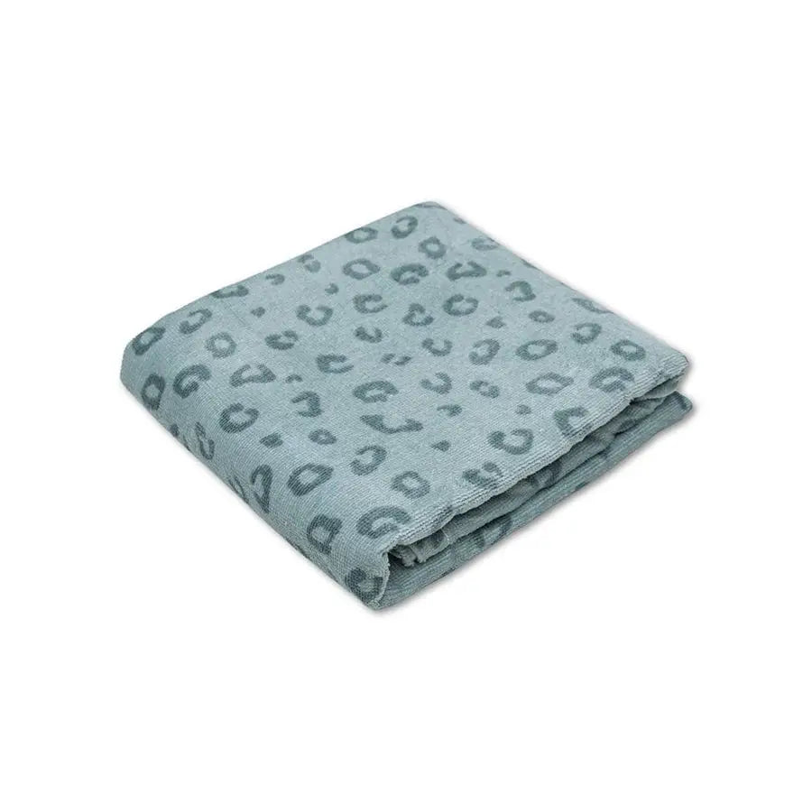 Toalha de Algodão Leopardo Verde