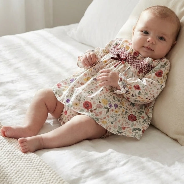 Vestido com Tapa Fraldas Greta