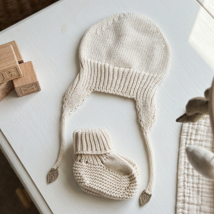 Gorro com abas + meias